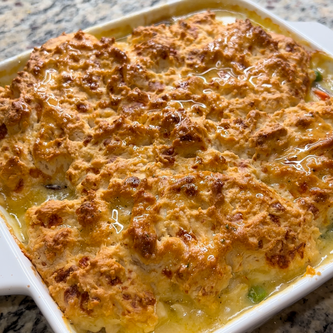Cheddar Biscuit Chicken Pot Pie
